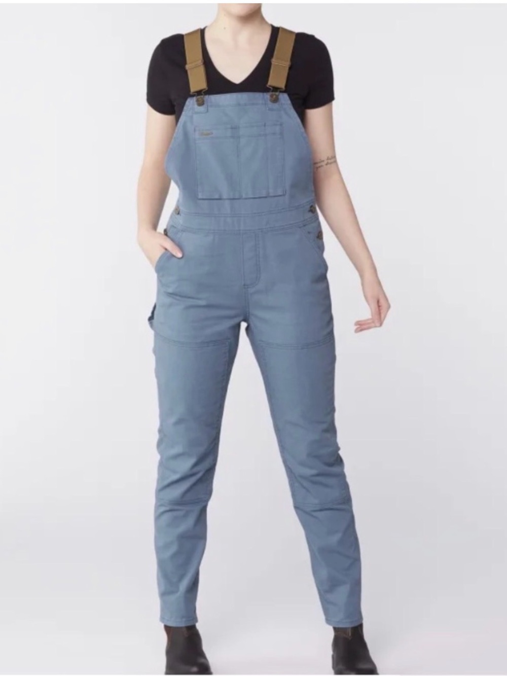 REI Co-op Women’s Trailsmith Overalls Bibs Olive blue Size 6 petite Canvas